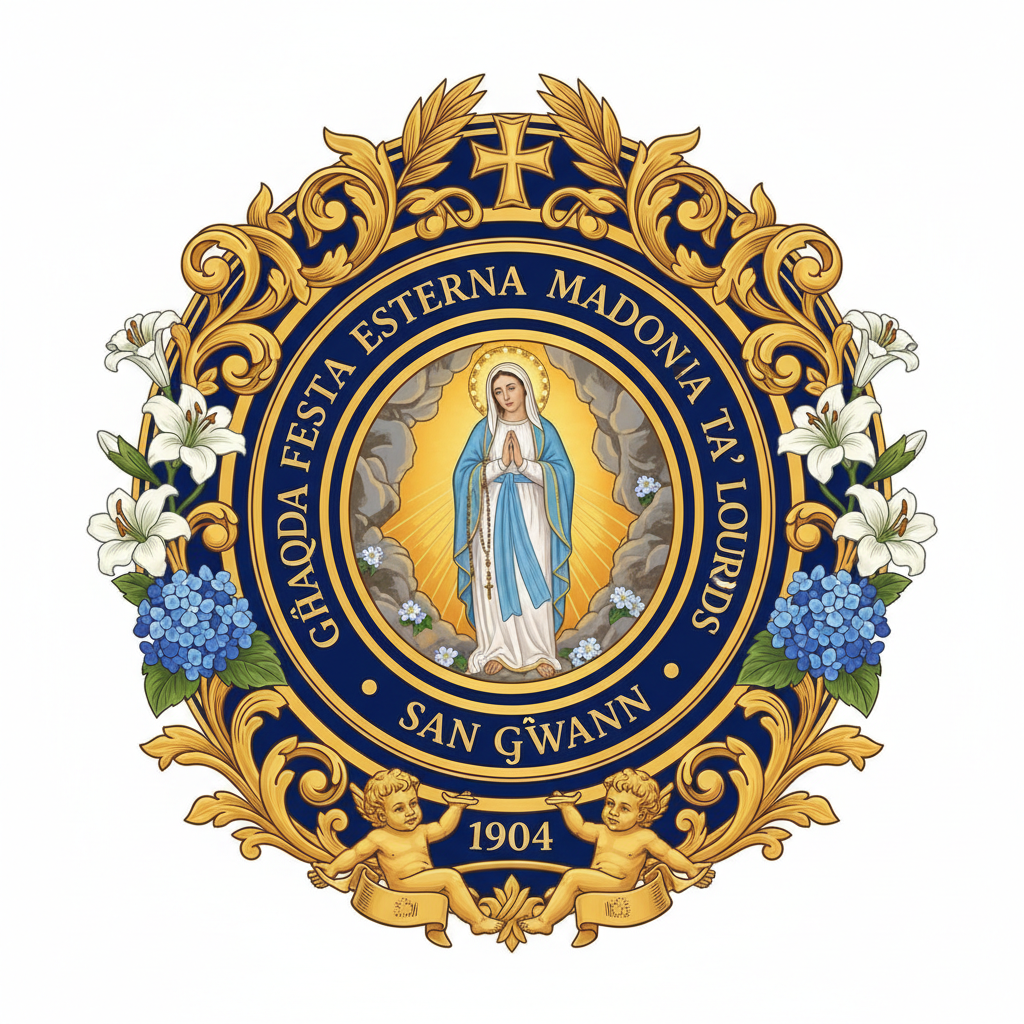 Għaqda Festa Esterna Madonna Ta’ Lourdes San Ġwann official emblem